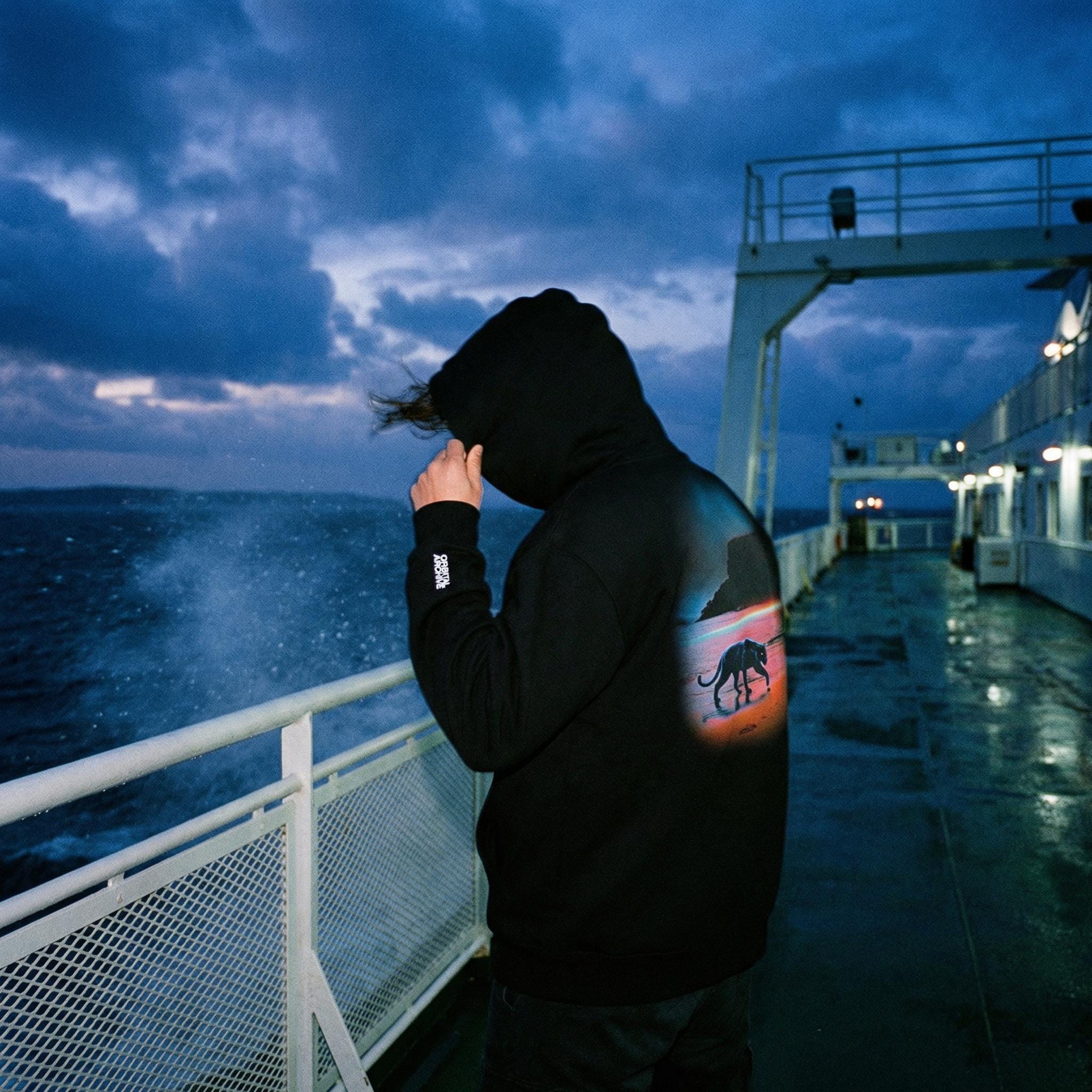 The Sentinel: Oversized Unisex Black Panther Hoodie – Streetwear Fit