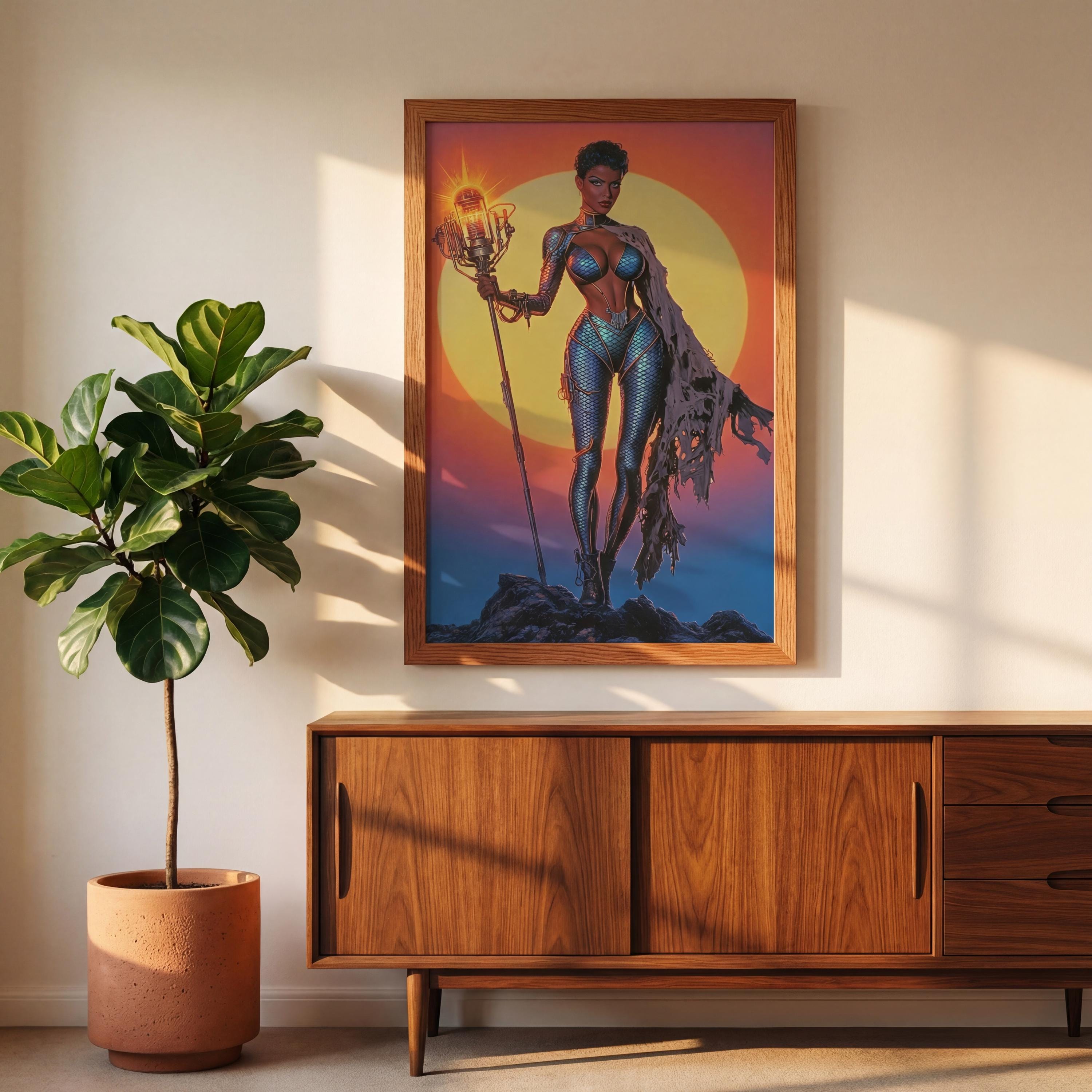 DIGITAL DOWNLOAD The Kinetic Oracle: Retro-Futuristic Technomancer Art | Orbital Archives Series