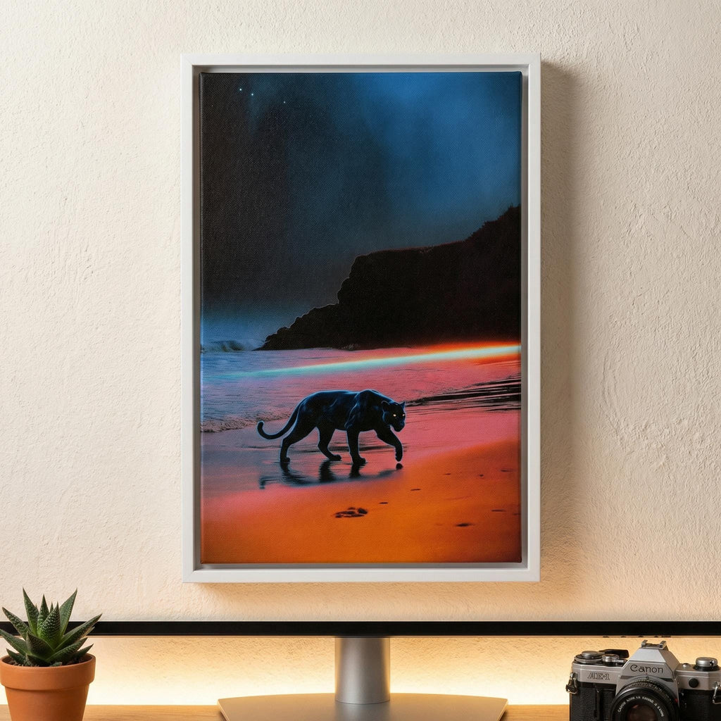 DIGITAL DOWNLOAD: The Sentinel – Black Panther Framed Canvas – Wall Art | Modern Home Decor