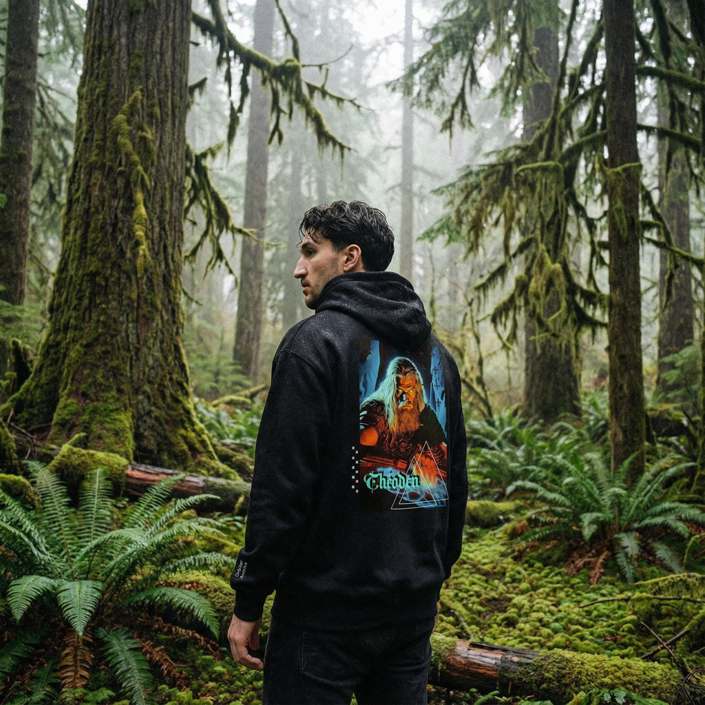 Lord of the Rings King Théoden Hoodie | Sci-fi Dark Fantasy Heavyweight Streetwear | Orbital Archive Oversized Unisex Hoodie