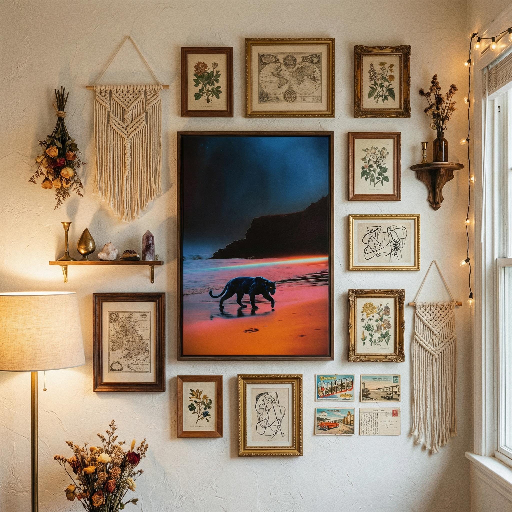 DIGITAL DOWNLOAD: The Sentinel – Black Panther Framed Canvas – Wall Art | Modern Home Decor