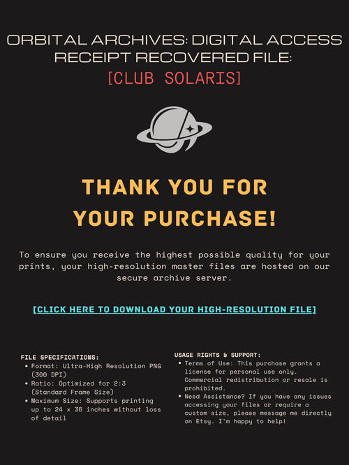 DIGITAL DOWNLOAD: Club Solaris // Miami 2076 Retro-Futurist Poster