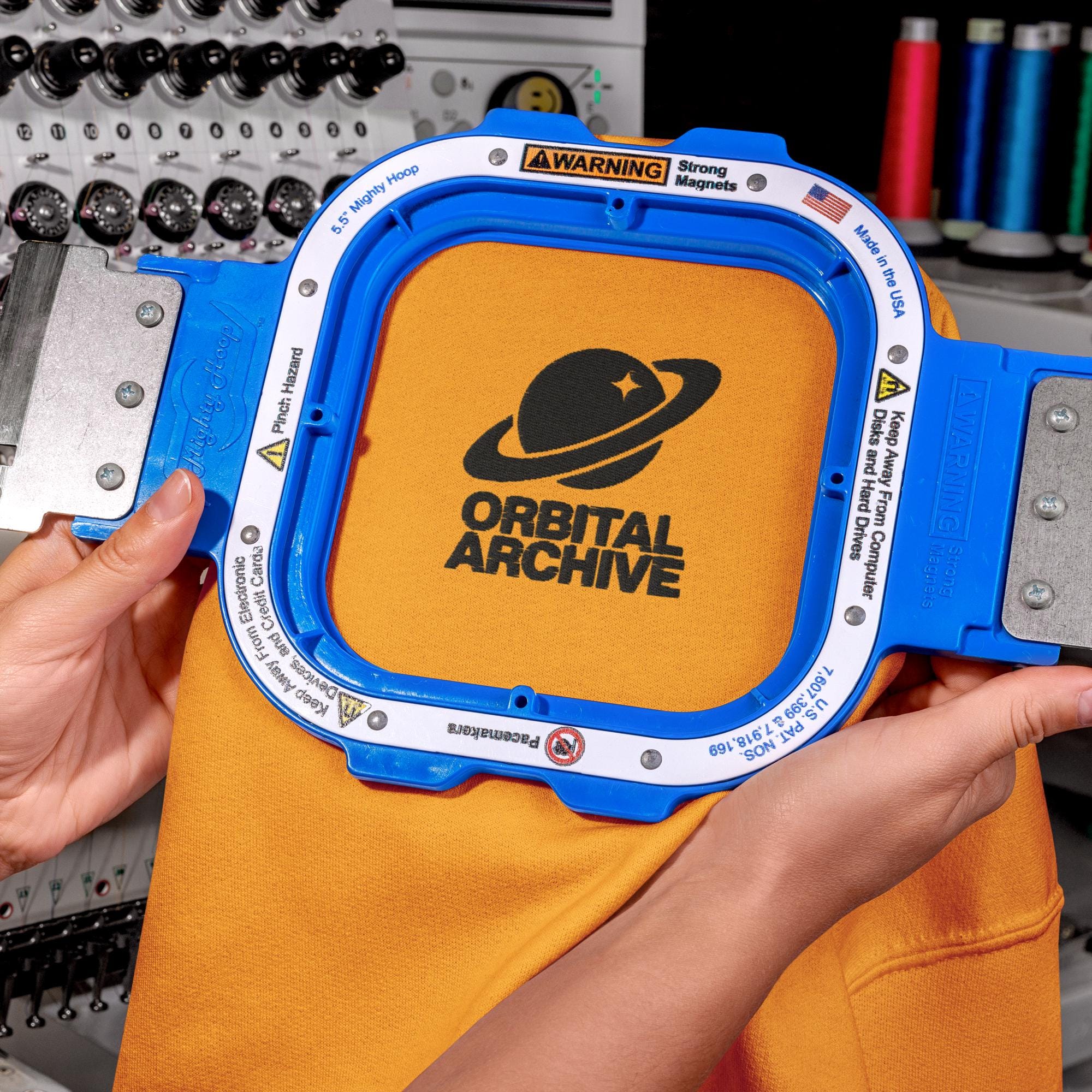 Retro Sci-Fi Astro Hound Hoodie | Golden Yellow Graphic Streetwear | Orbital Archive Heavyweight Hoodie