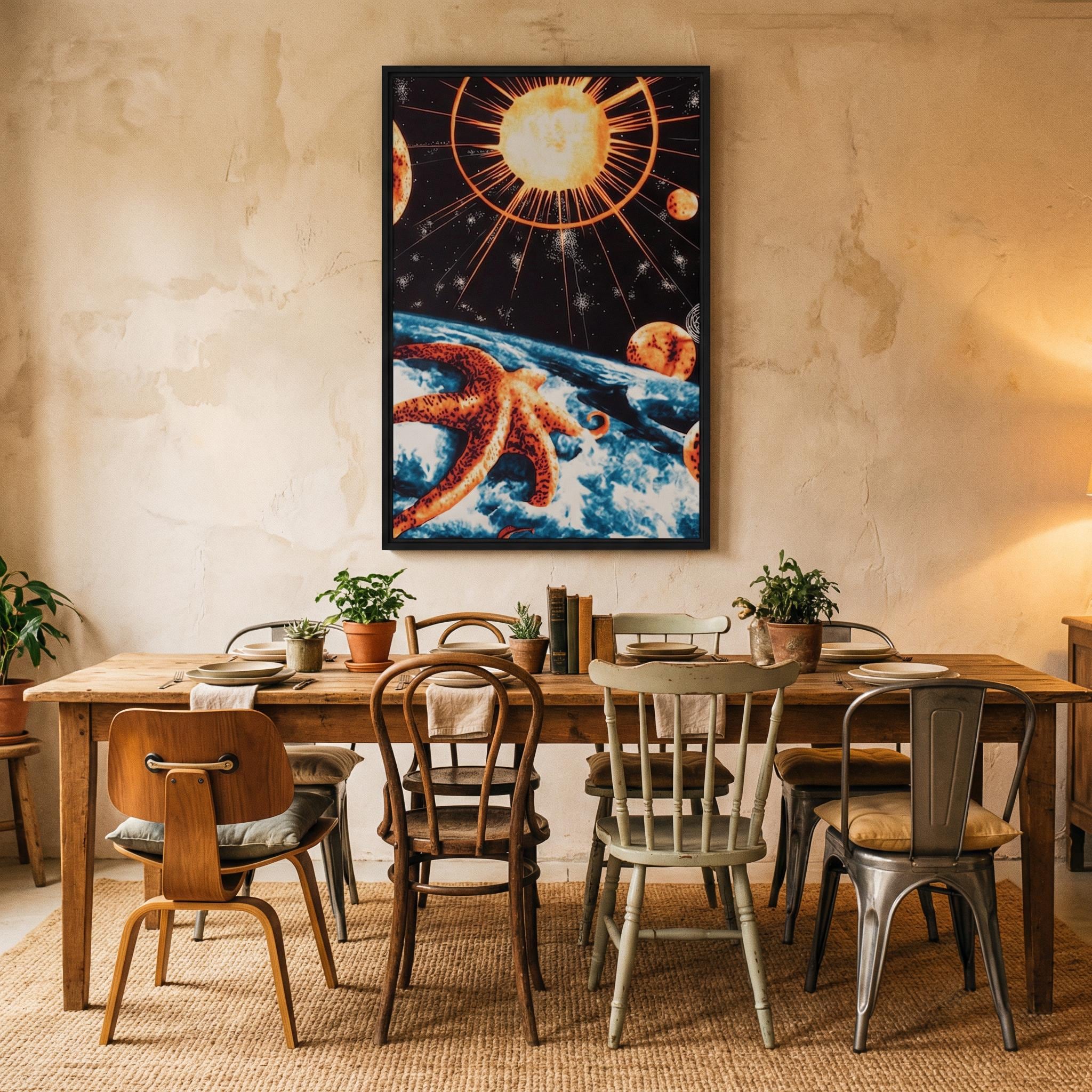 DIGITAL DOWNLOAD: The Aegean Star-Chart // Vintage Celestial Map Art // Surreal Retro-Futuristic Cosmic Wall Decor // Orbital Archive Series