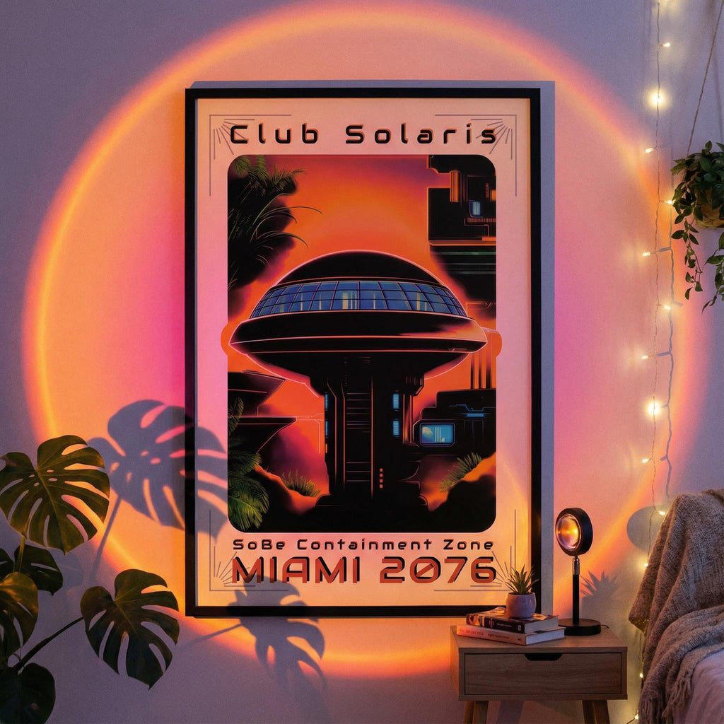 DIGITAL DOWNLOAD: Club Solaris // Miami 2076 Retro-Futurist Poster