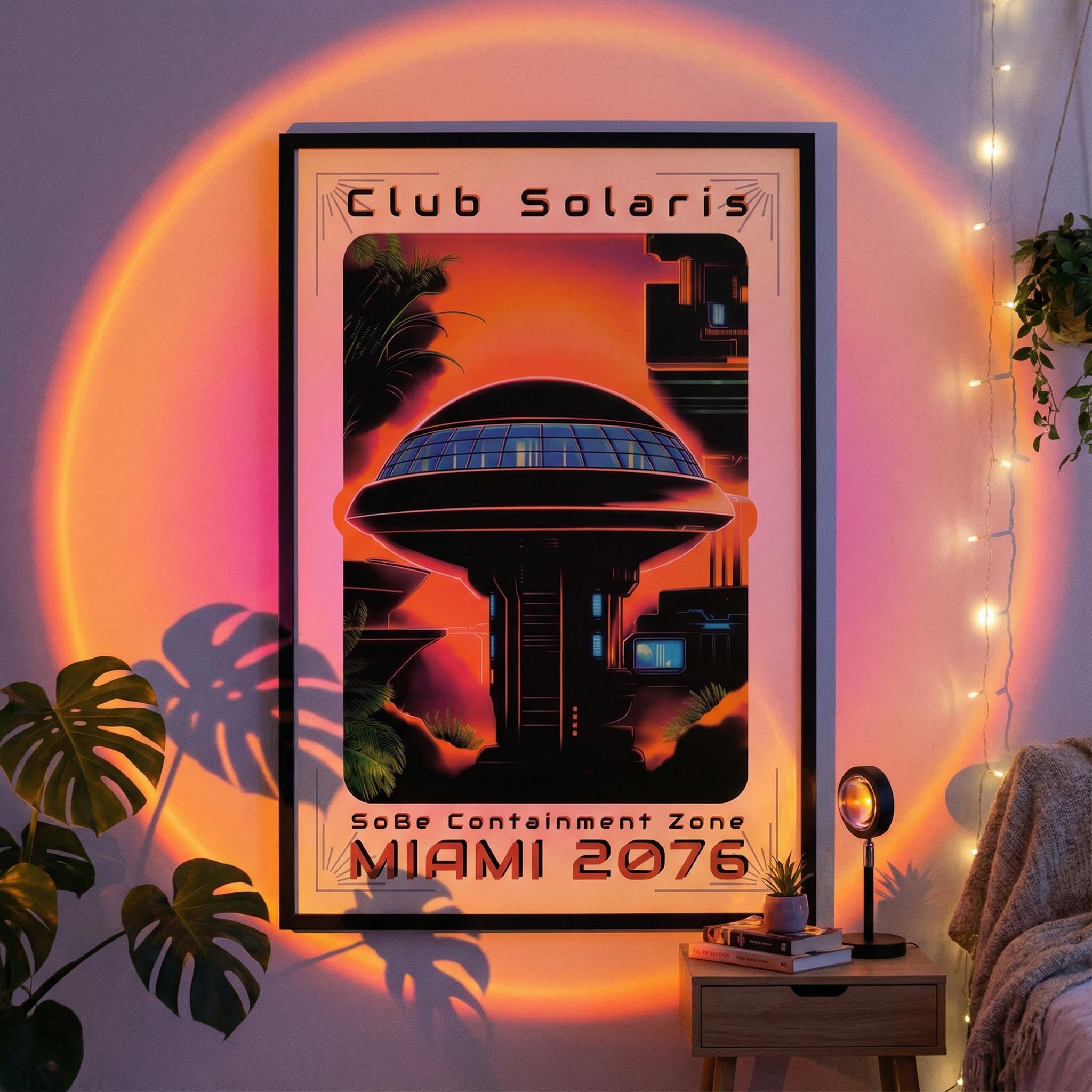 DIGITAL DOWNLOAD: Club Solaris // Miami 2076 Retro-Futurist Poster