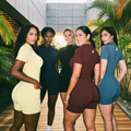 Orbital Archive Quarter Zip Romper - Biker Short Unitard, Short Sleeve Activewear Jumpsuit, Spandex Bodysuit with Pockets, Workout Bodycon