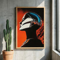 DIGITAL DOWNLOAD: Planar Girl | Retro-Futuristic Android Woman Poster | Desolate Planet Sci-Fi Wall Art