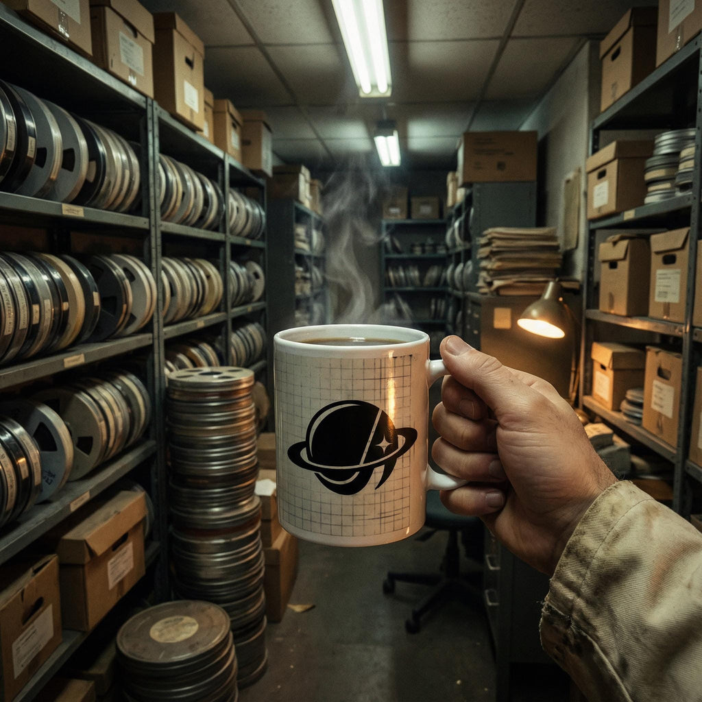Orbital Archive Branded // White Glossy Mug