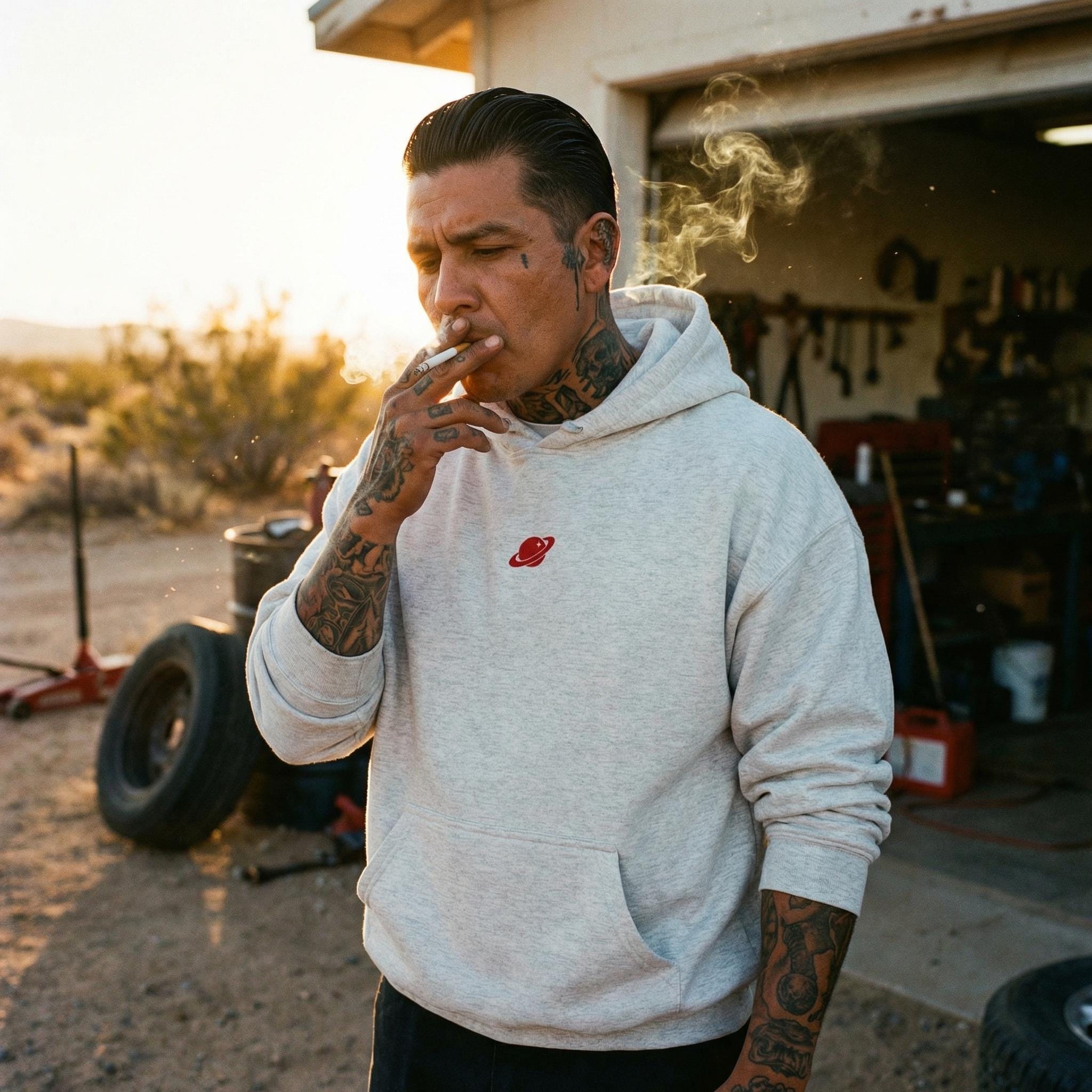 Roswell NM UFO crash oversized hoodie | Alien saucer graphic hoodie