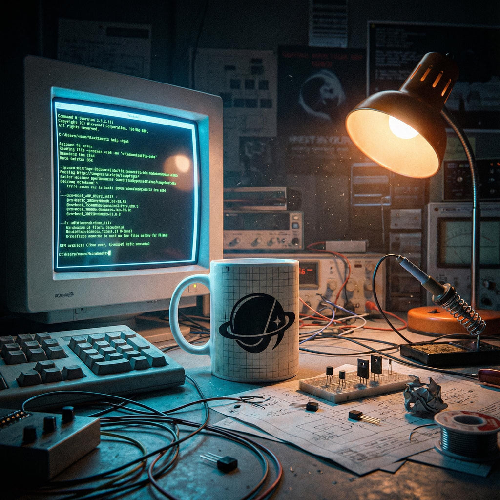 Orbital Archive Branded // White Glossy Mug