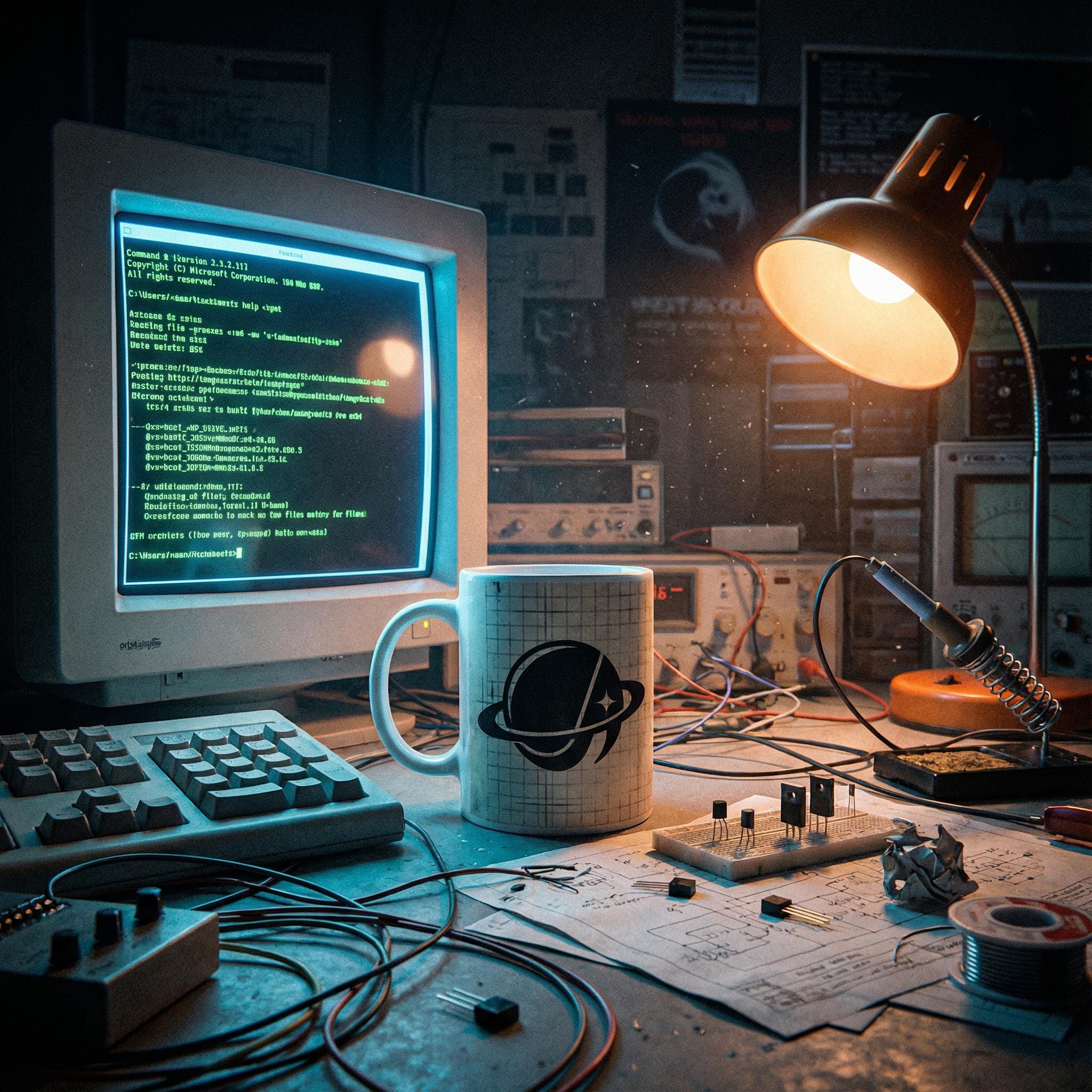 Orbital Archive Branded // White Glossy Mug