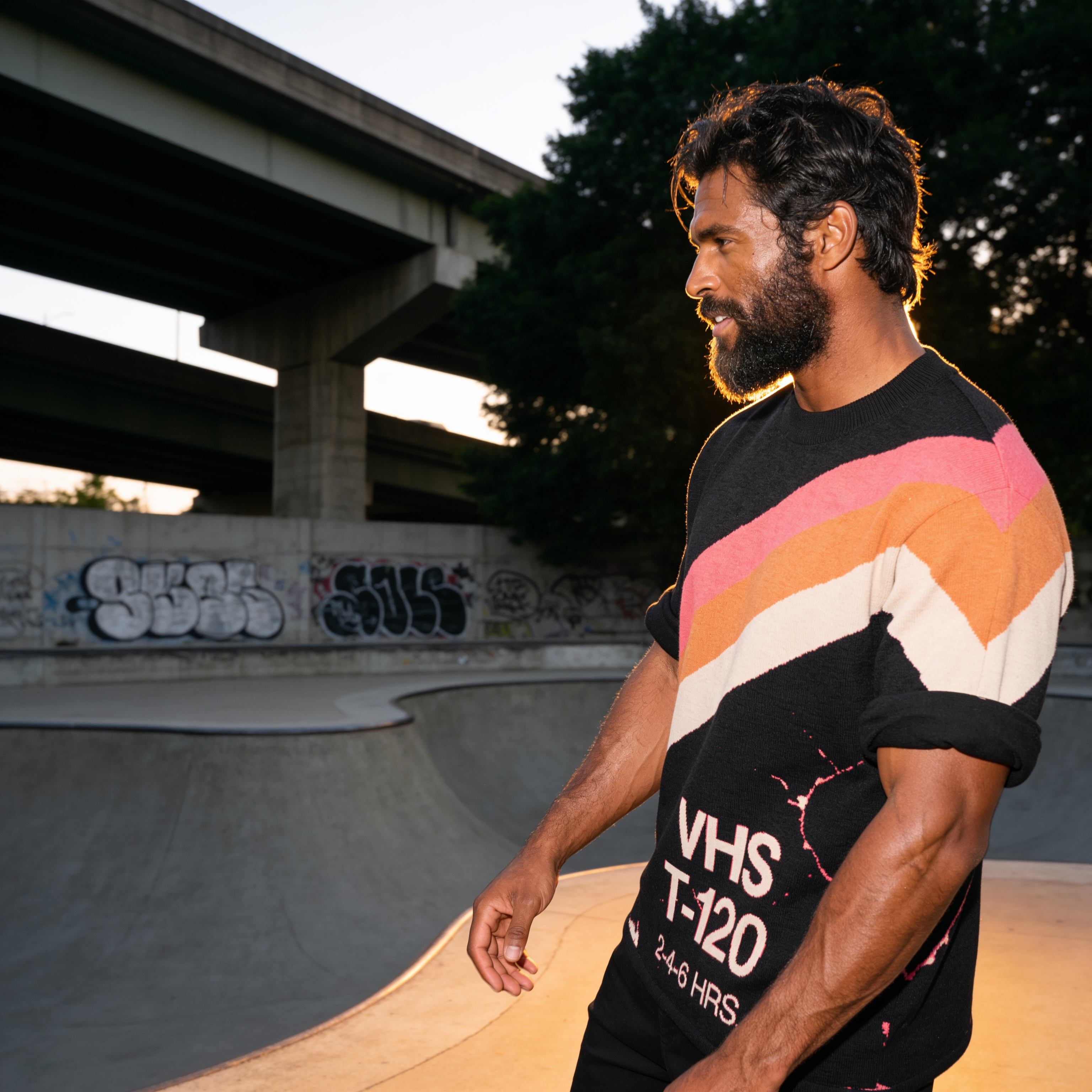Retro VHS T-Shirt | 80s Synthwave Knit Streetwear | Vintage Tape Cassette Futurism Oversized Unisex Jacquard Tee