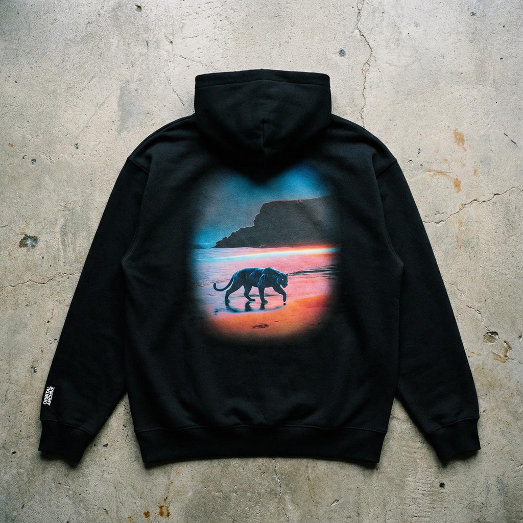 The Sentinel: Oversized Unisex Black Panther Hoodie – Streetwear Fit