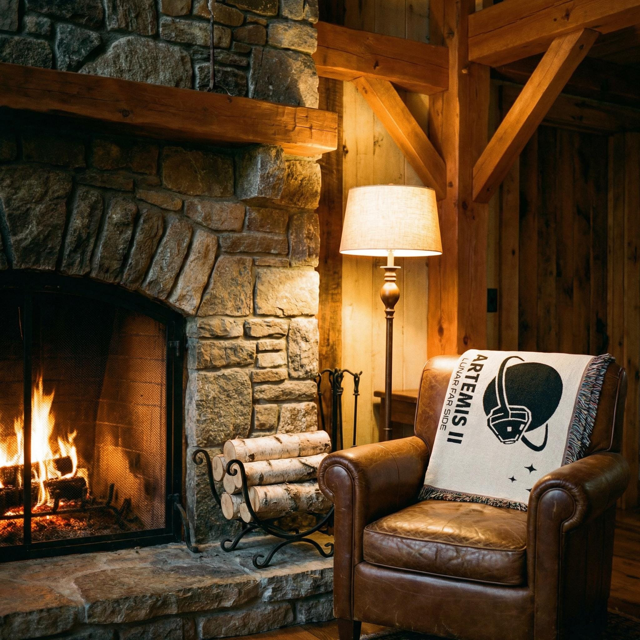 Artemis II Moon Mission Woven Blanket | NASA Lunar Program Throw