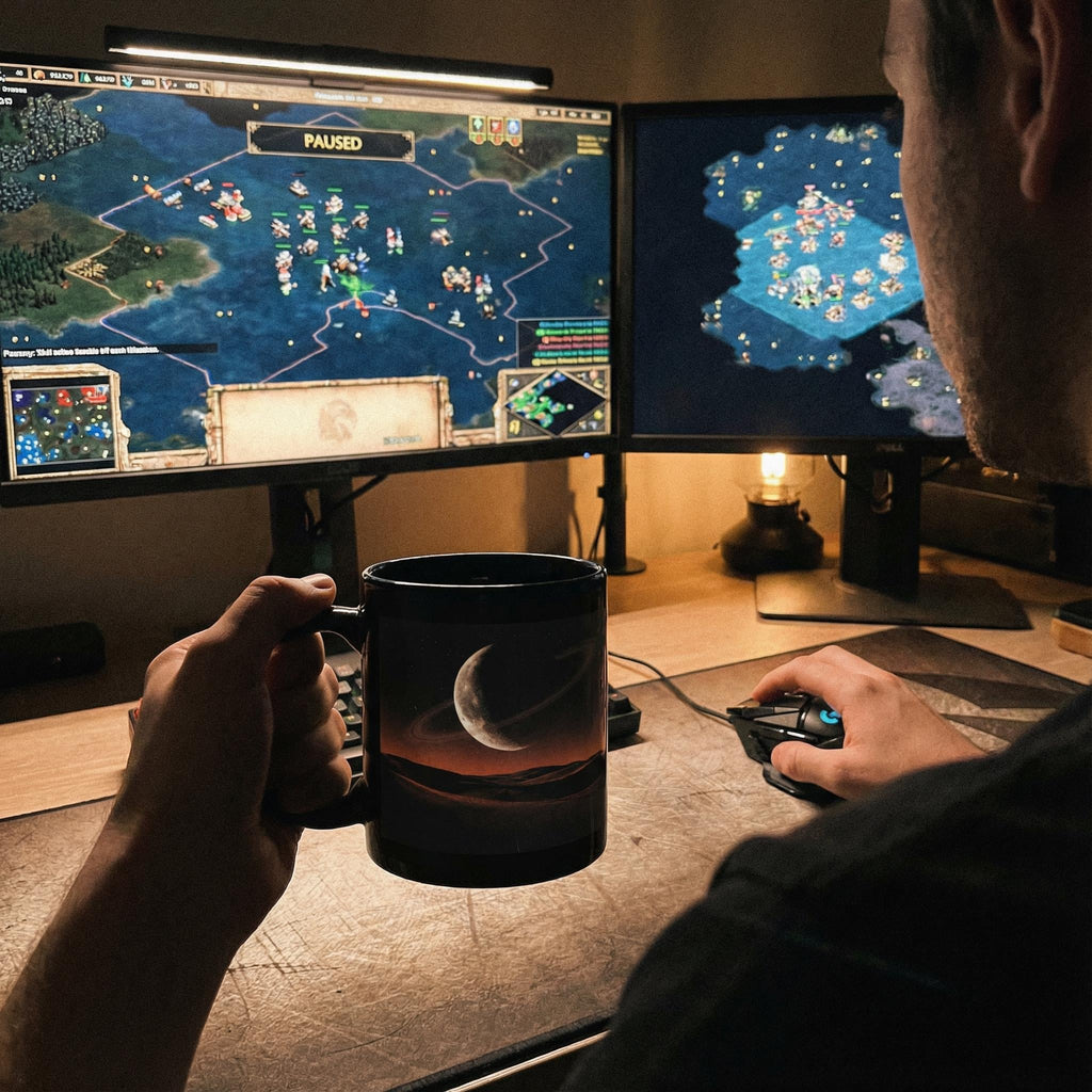 Desolate Horizon // Black Glossy Mug