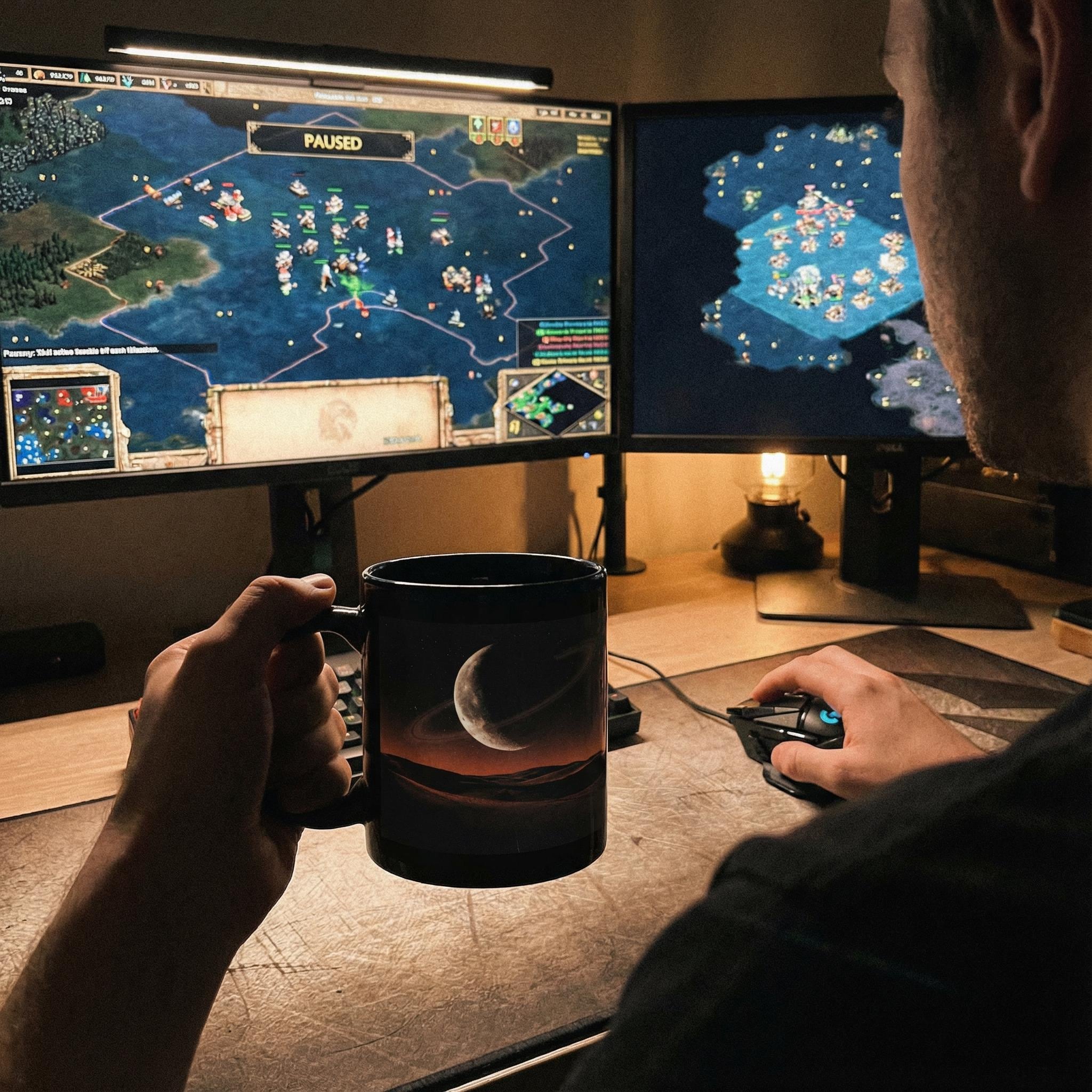 Desolate Horizon // Black Glossy Mug