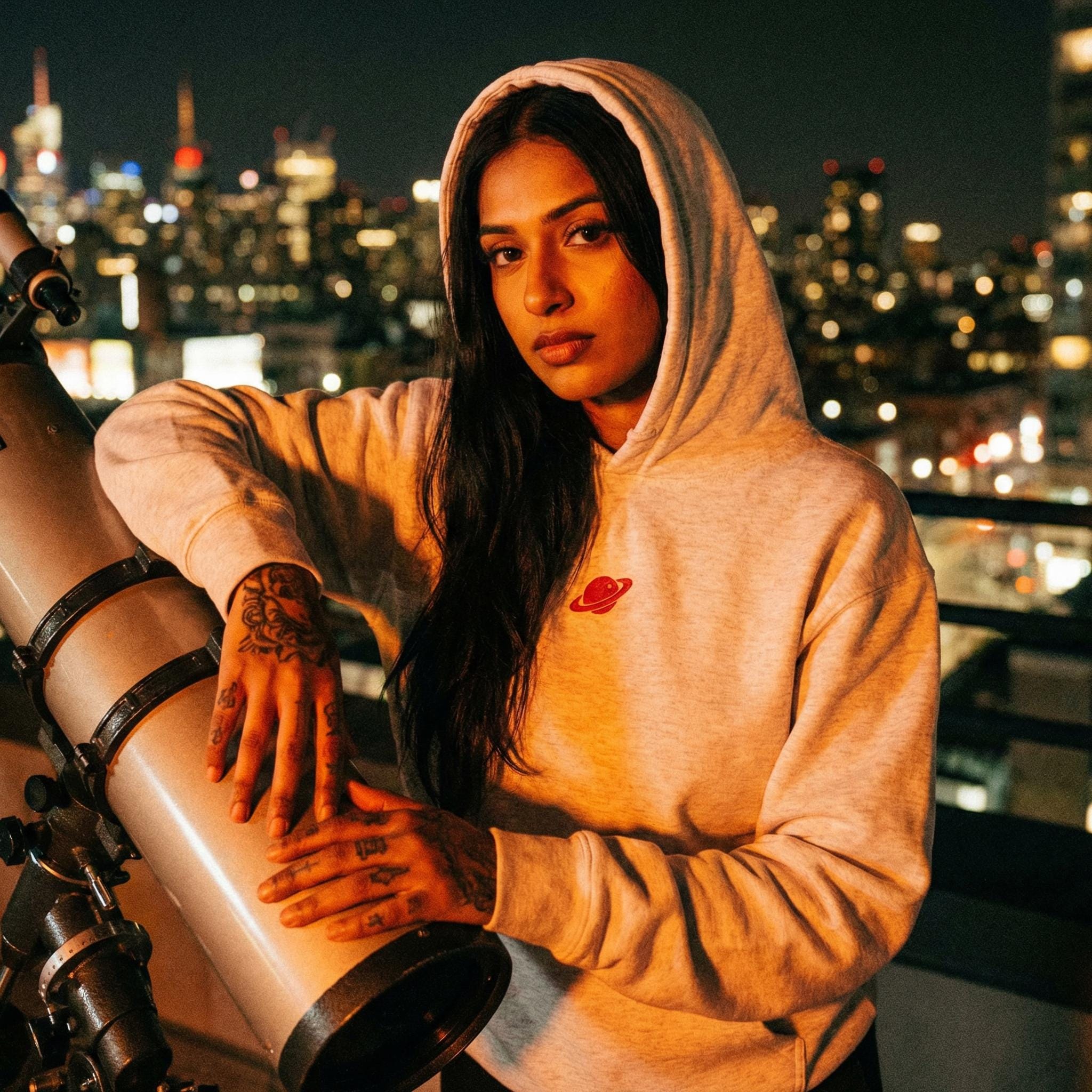 Roswell NM UFO crash oversized hoodie | Alien saucer graphic hoodie