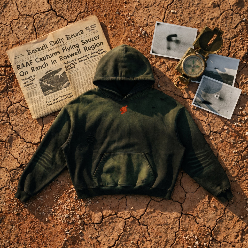 Athleisure,streetwear,roswell,UFO,clothing,Fashion,Retrofuturism,Scifi,sunfaded,apparel