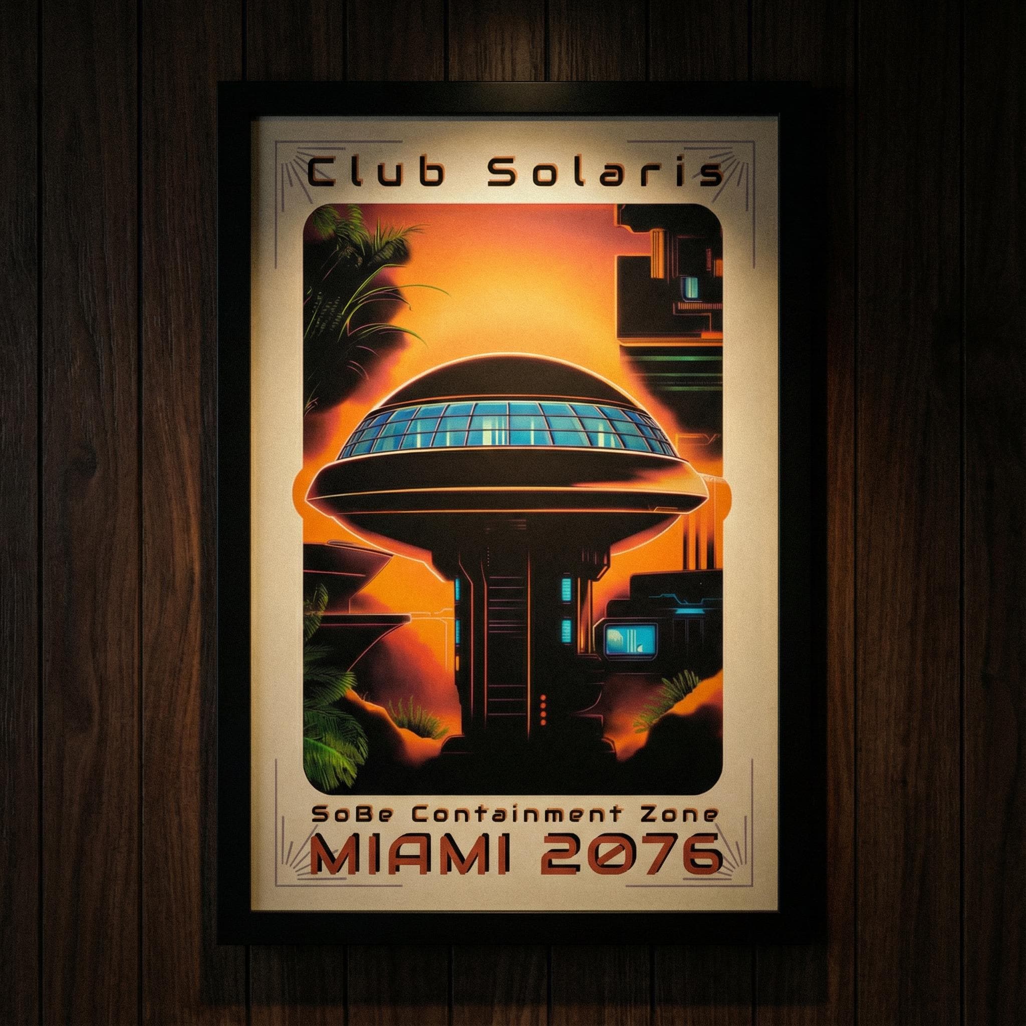 DIGITAL DOWNLOAD: Club Solaris // Miami 2076 Retro-Futurist Poster