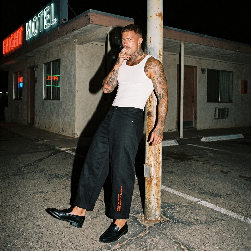 Roswell UFO Crash Classified Men's Barrel Leg Pants //