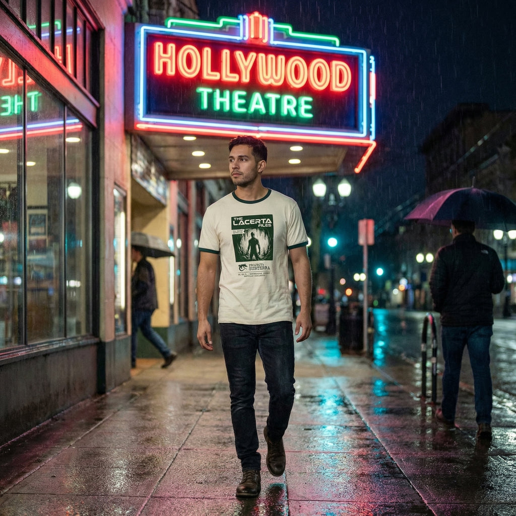 Lacerta Files: Project Subterra Reptilian Disclosure Unisex Ringer Tee | Orbital Archive