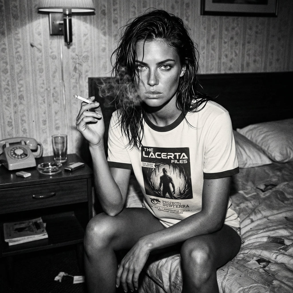 Lacerta Files: Project Subterra Reptilian Disclosure Unisex Ringer Tee | Orbital Archive