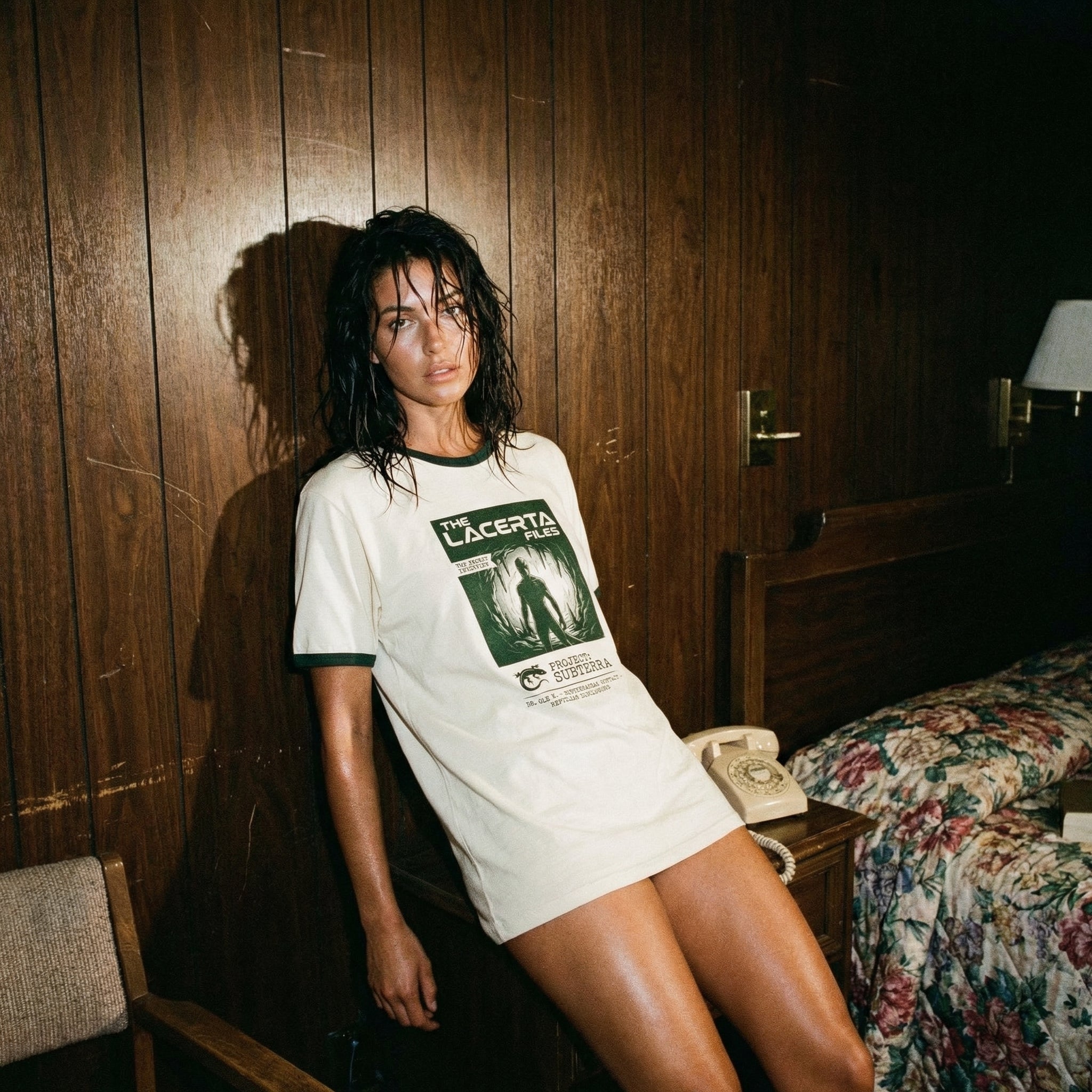 Lacerta Files: Project Subterra Reptilian Disclosure Unisex Ringer Tee | Orbital Archive