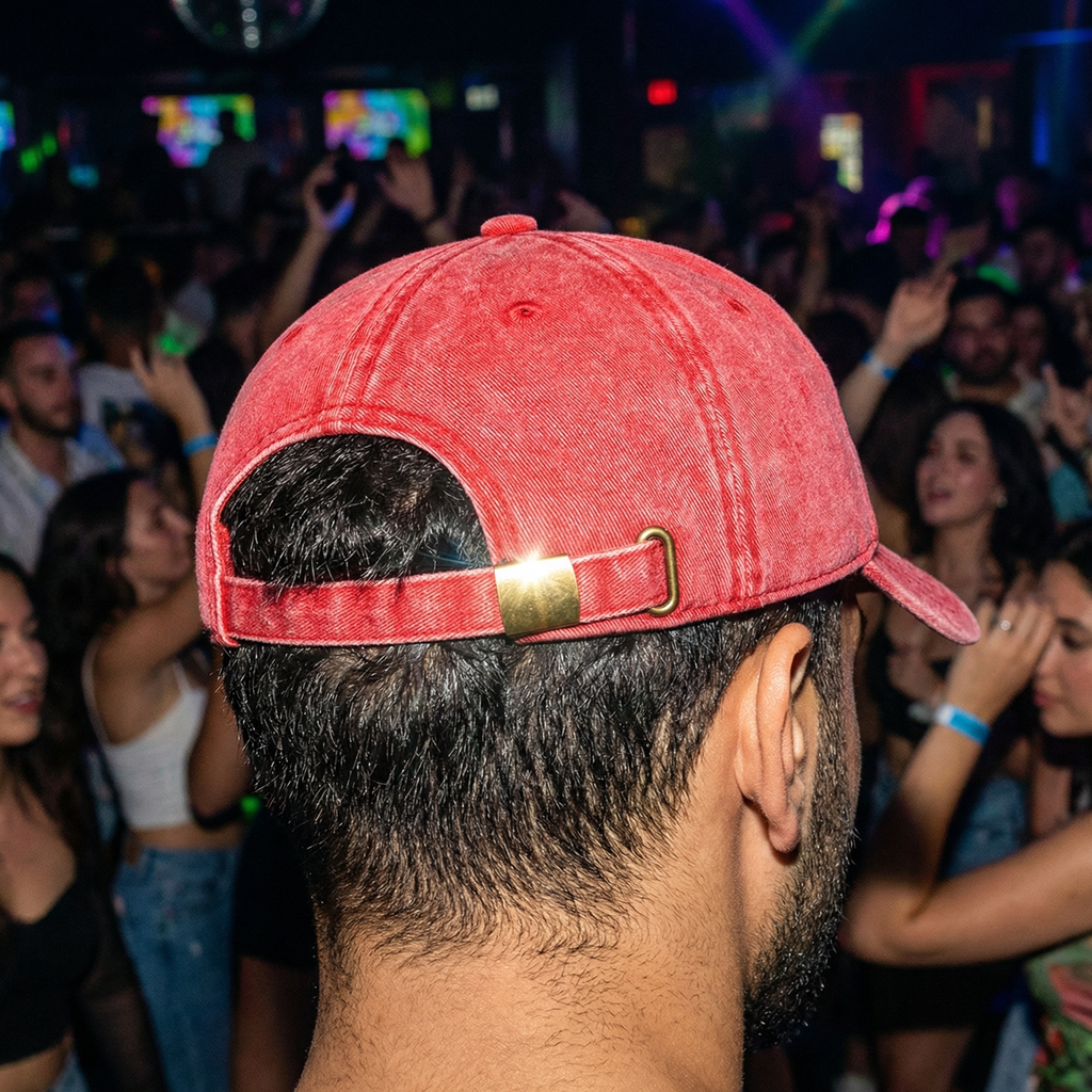 Orbital Archive Globe with Meridians Vintage Dad Hat - Distressed Cotton Twill Cap