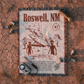 Roswell NM UFO Crash Woven Blanket | Alien Spacecraft Throw