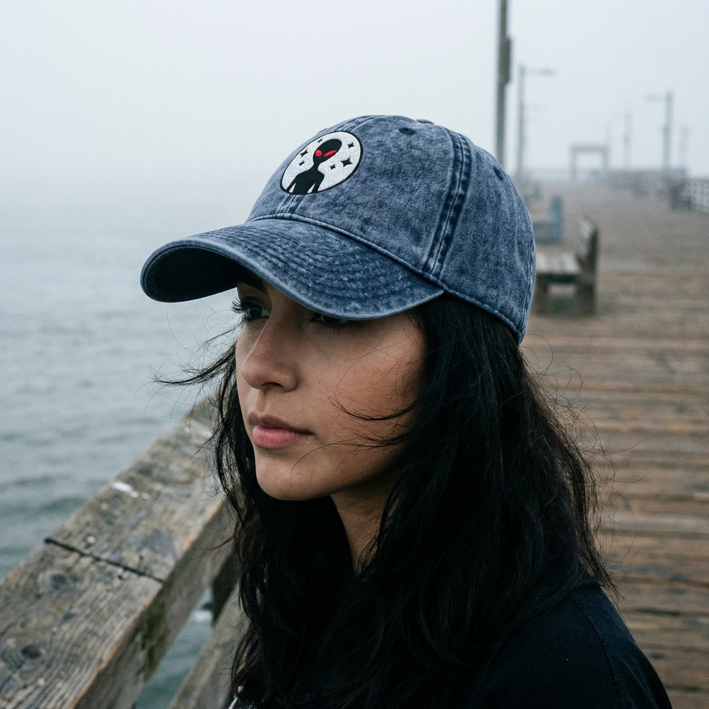 Varginha Incident Alien Embroidered Vintage Cotton Twill Cap