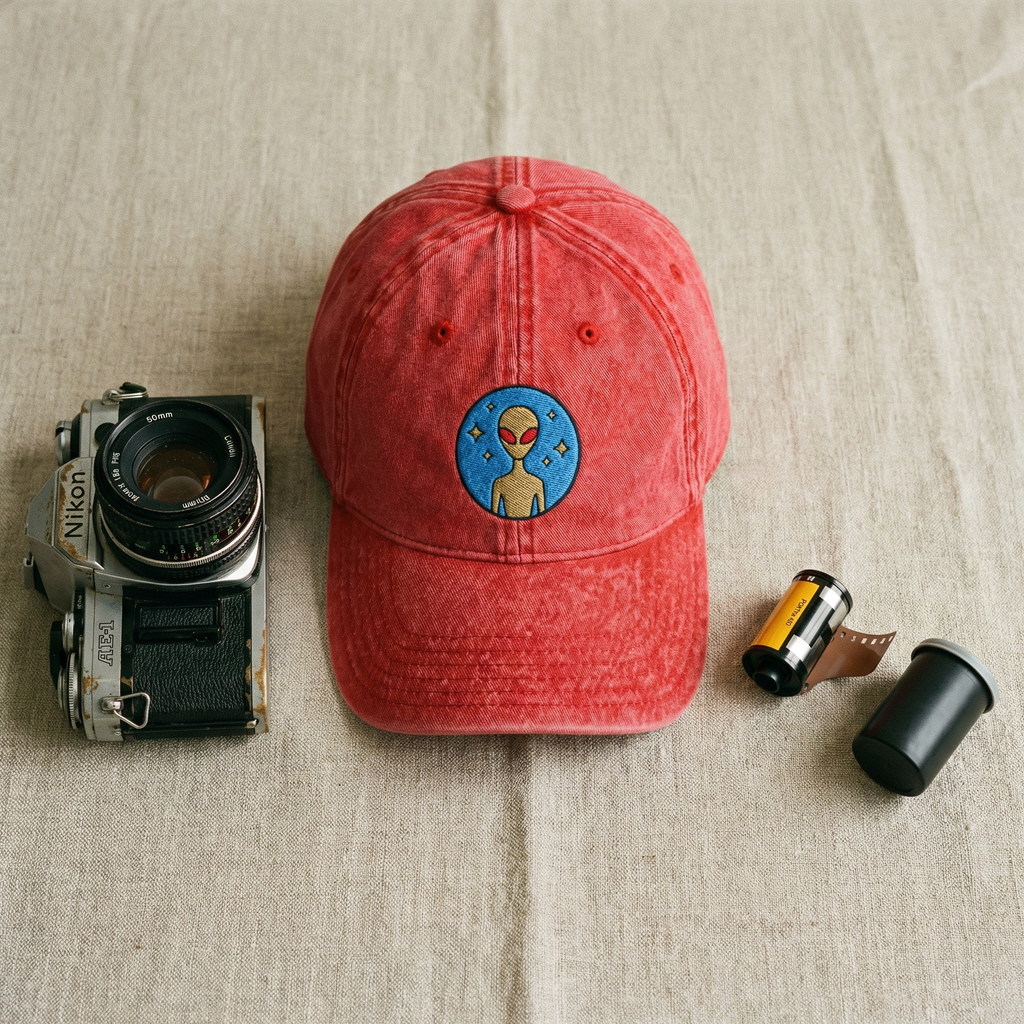 Varginha Incident Alien Embroidered Vintage Cotton Twill Cap