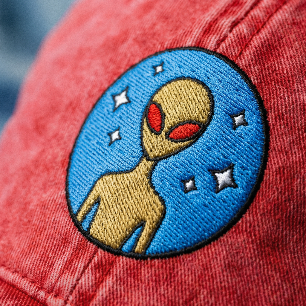 Varginha Incident Alien Embroidered Vintage Cotton Twill Cap