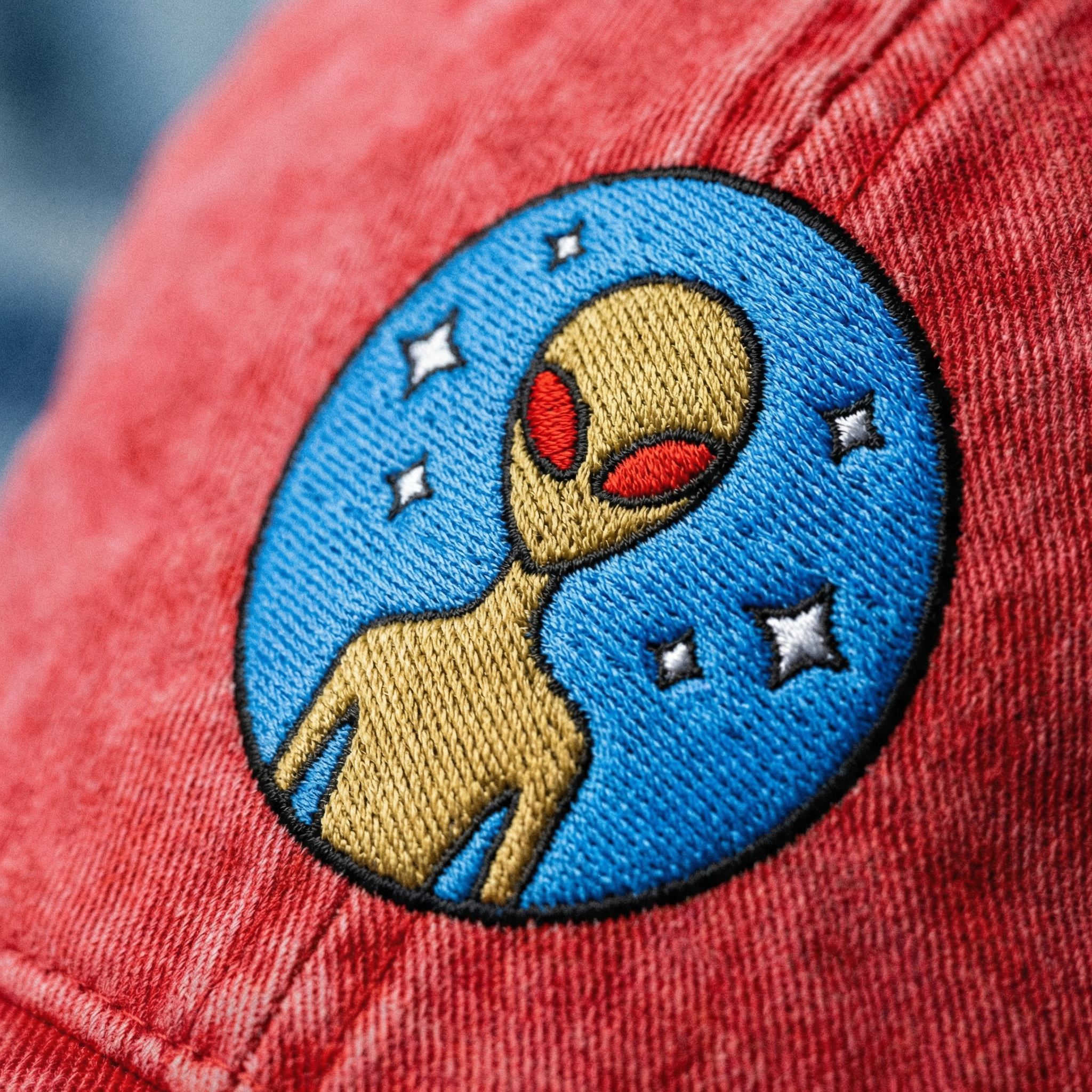 Varginha Incident Alien Embroidered Vintage Cotton Twill Cap