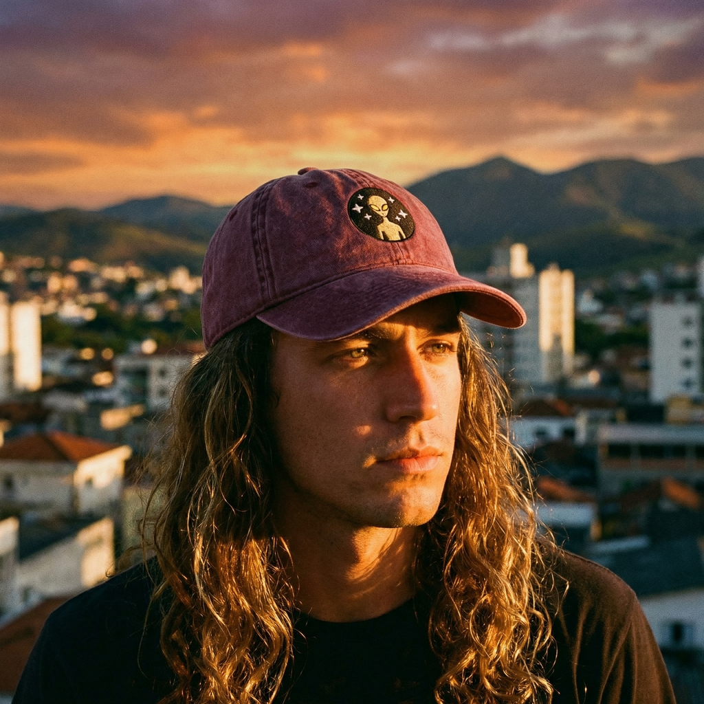 Varginha Incident Alien Embroidered Vintage Cotton Twill Cap