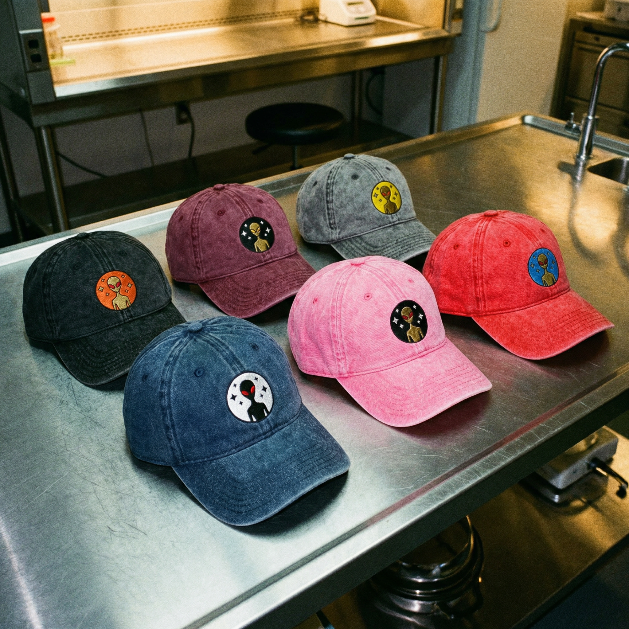 Varginha Incident Alien Embroidered Vintage Cotton Twill Cap