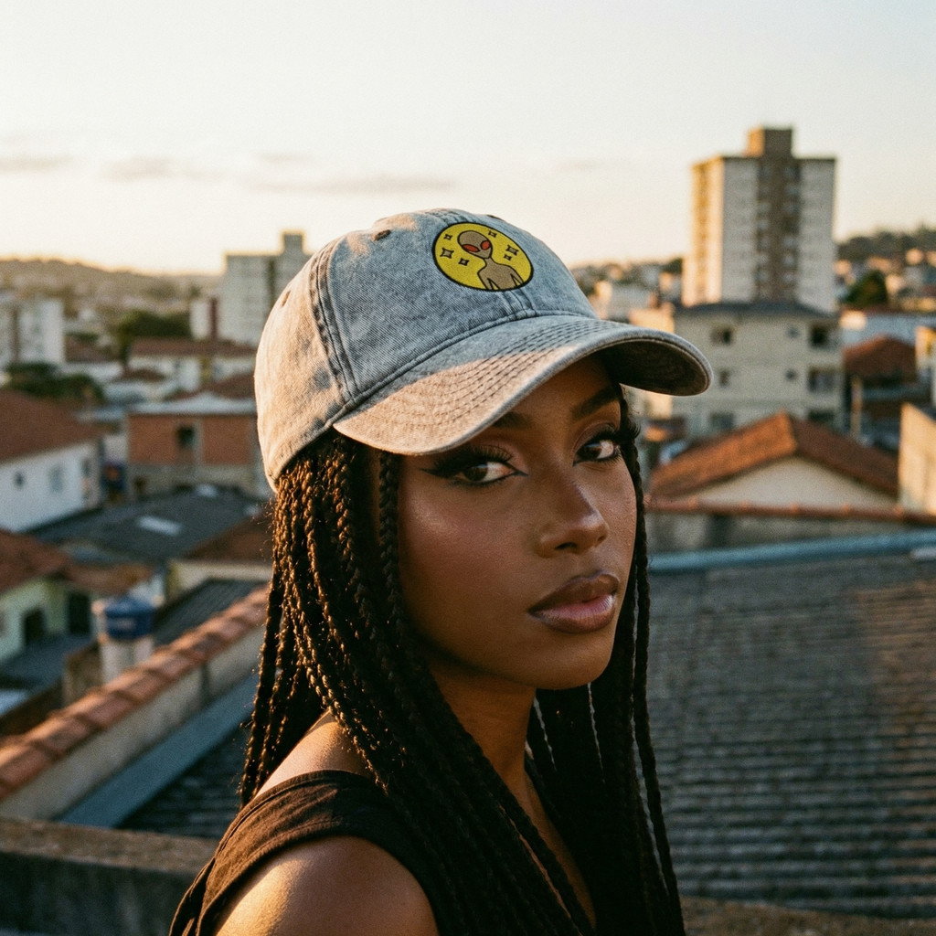 Varginha Incident Alien Embroidered Vintage Cotton Twill Cap