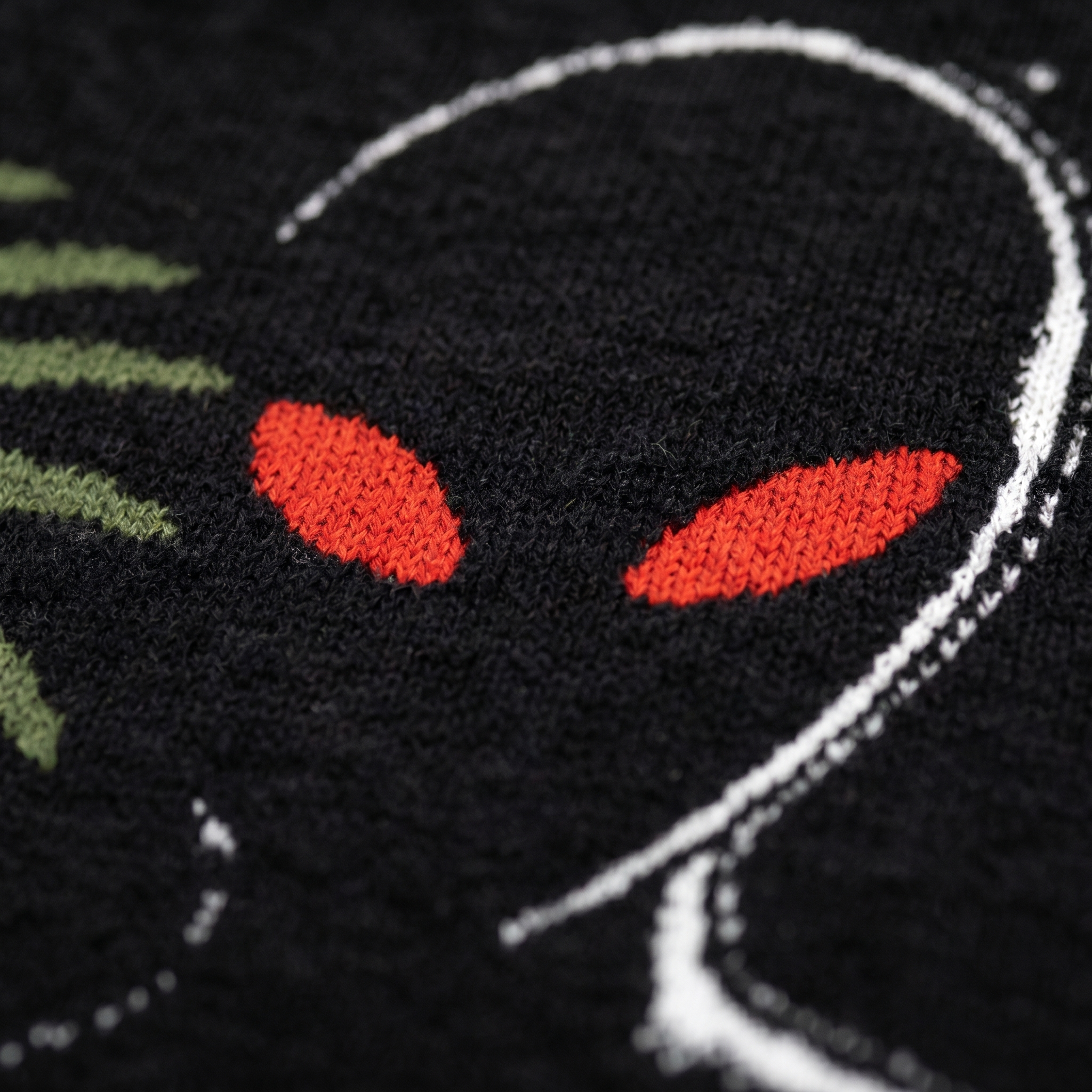 Varginha Alien Relaxed Fit Jacquard Knit Sweater | Retro Sci-Fi Heavyweight Knitted Streetwear | 1996 Brazil UFO Mystery