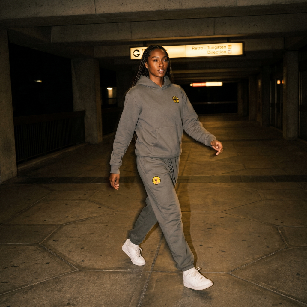 Varginha UFO Alien Embroidered Relaxed Heavyweight Sweatpants
