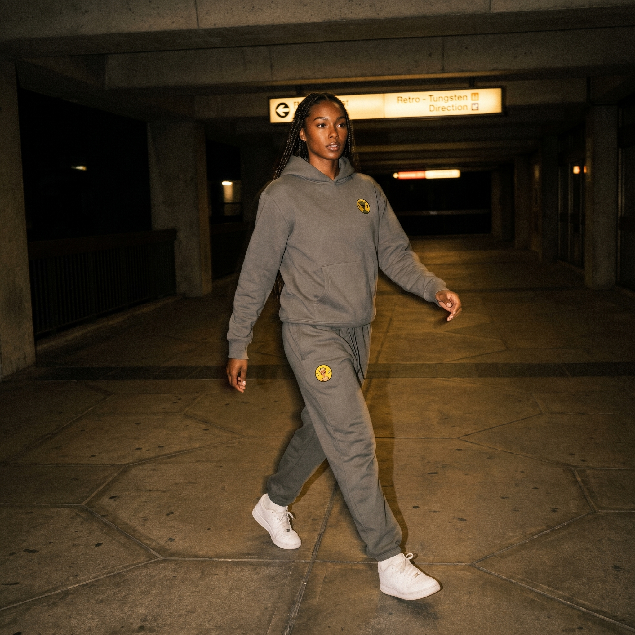 Varginha UFO Alien Embroidered Relaxed Heavyweight Sweatpants