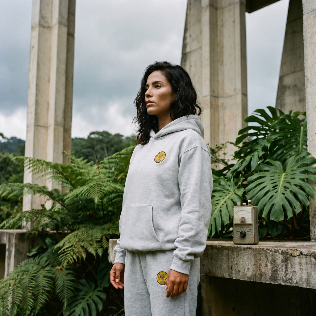 Varginha UFO Alien Embroidered Relaxed Heavyweight Sweatpants
