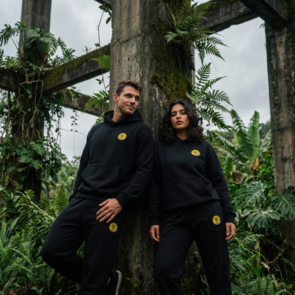 Varginha UFO Alien Embroidered Relaxed Heavyweight Sweatpants