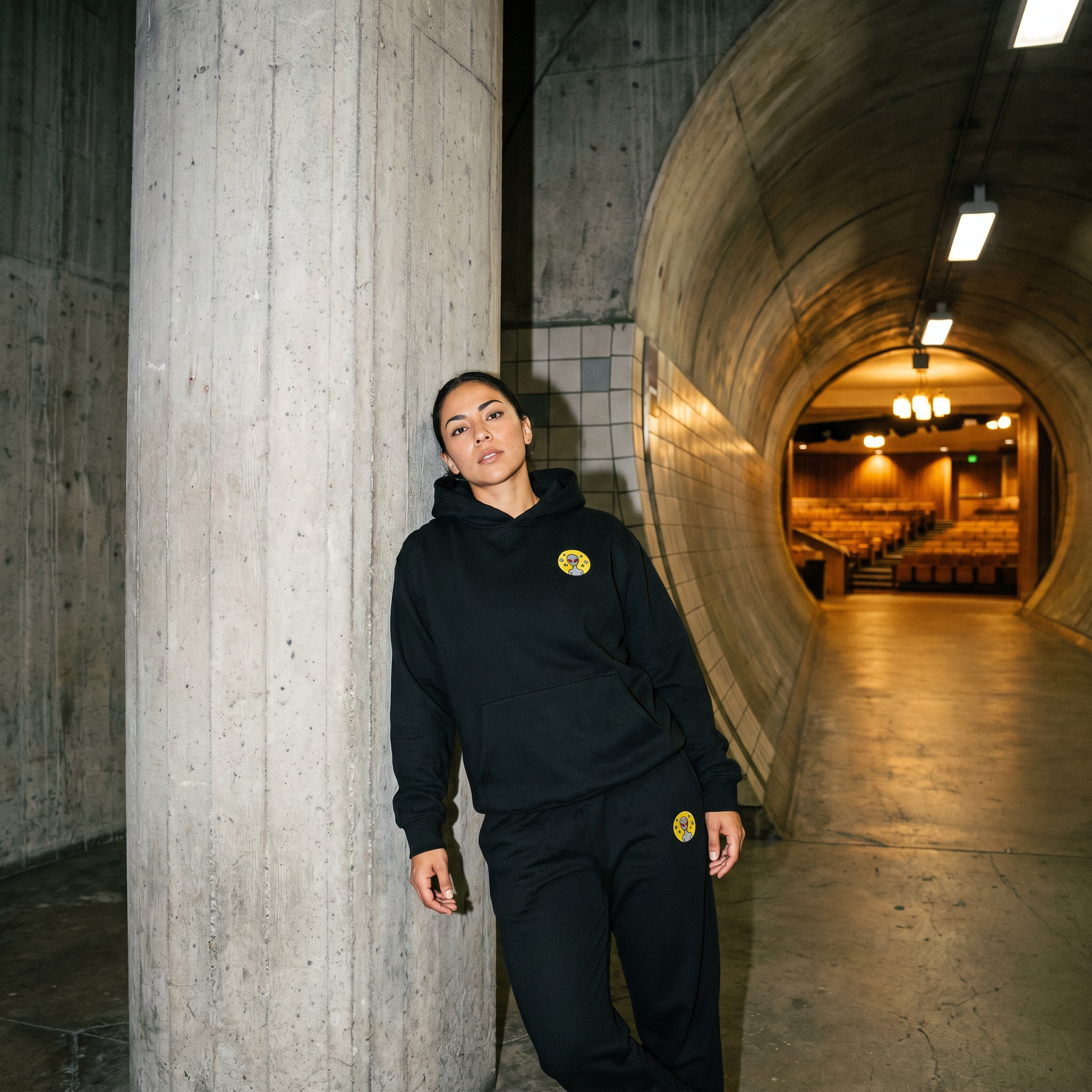 Varginha UFO Alien Embroidered Relaxed Heavyweight Sweatpants