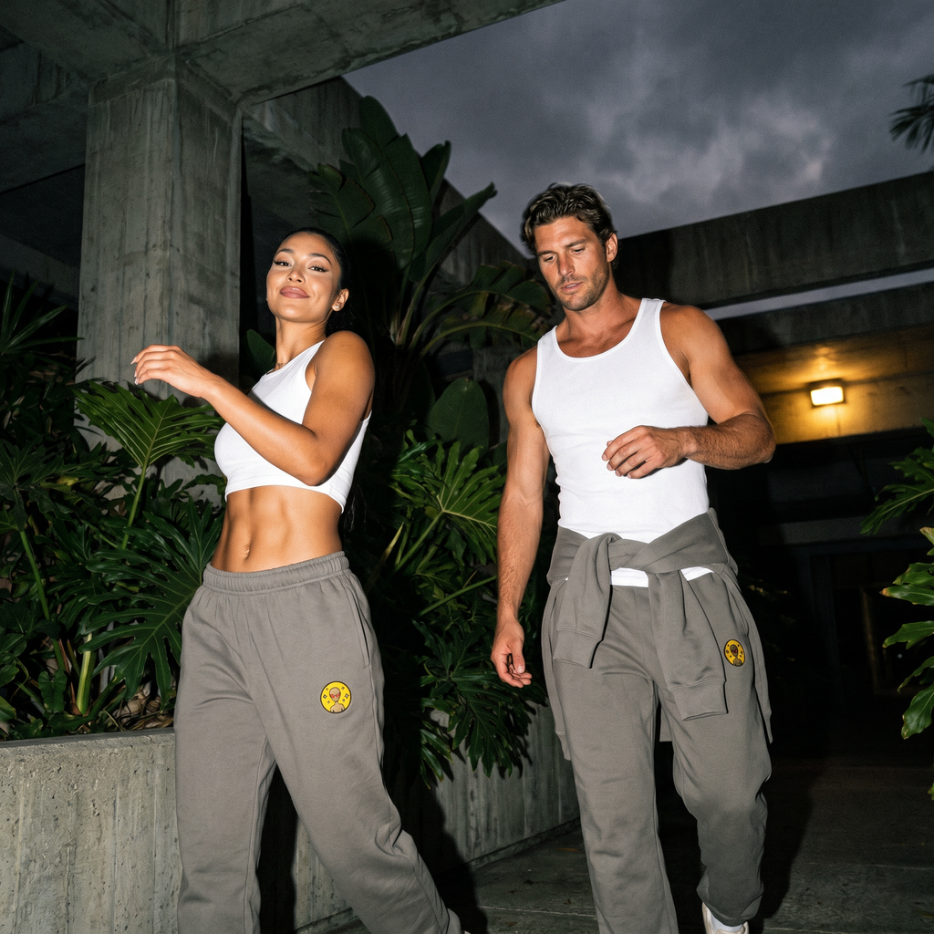 Varginha UFO Alien Embroidered Relaxed Heavyweight Sweatpants