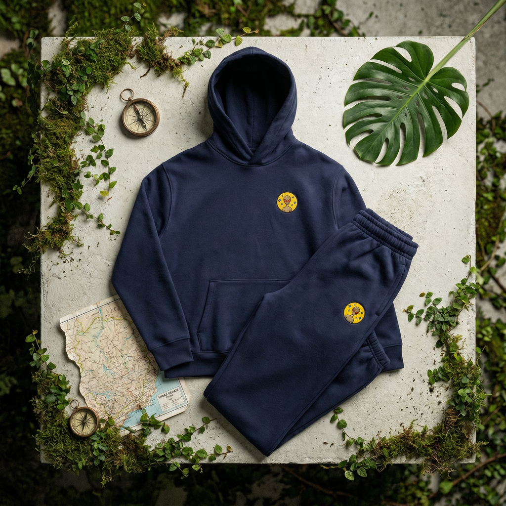 Varginha UFO Alien Embroidered Relaxed Heavyweight Sweatpants