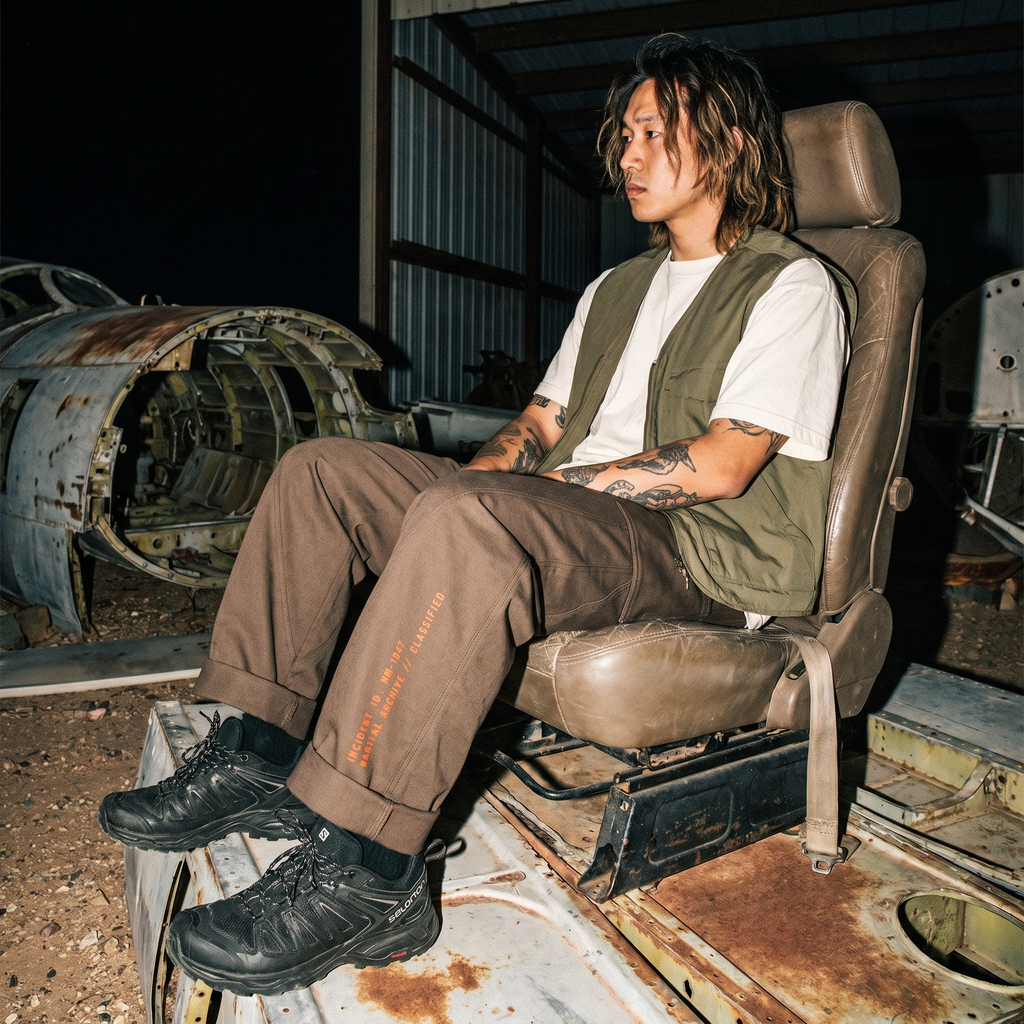 Roswell UFO Crash Classified Men's Barrel Leg Pants //