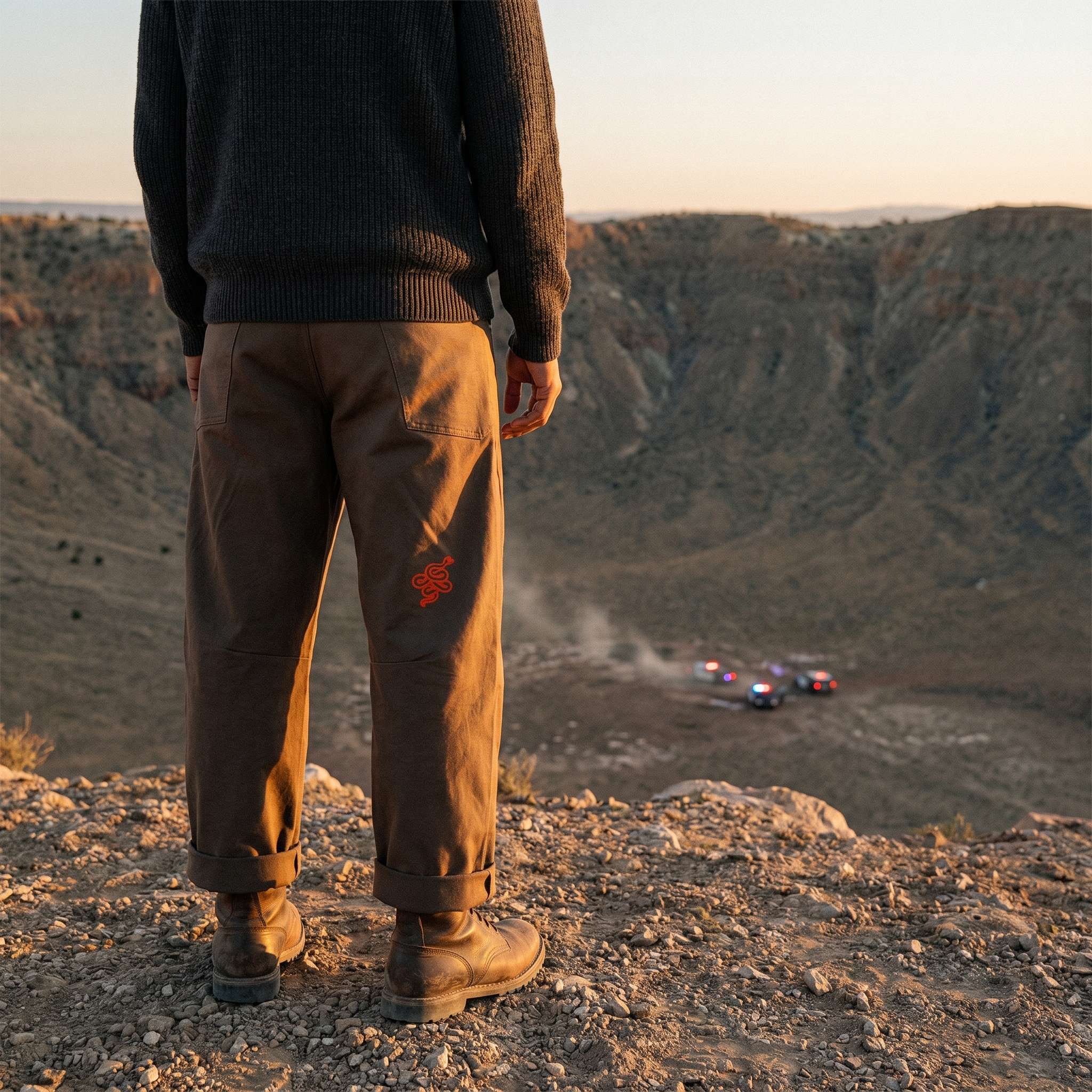 Roswell UFO Crash Classified Men's Barrel Leg Pants //