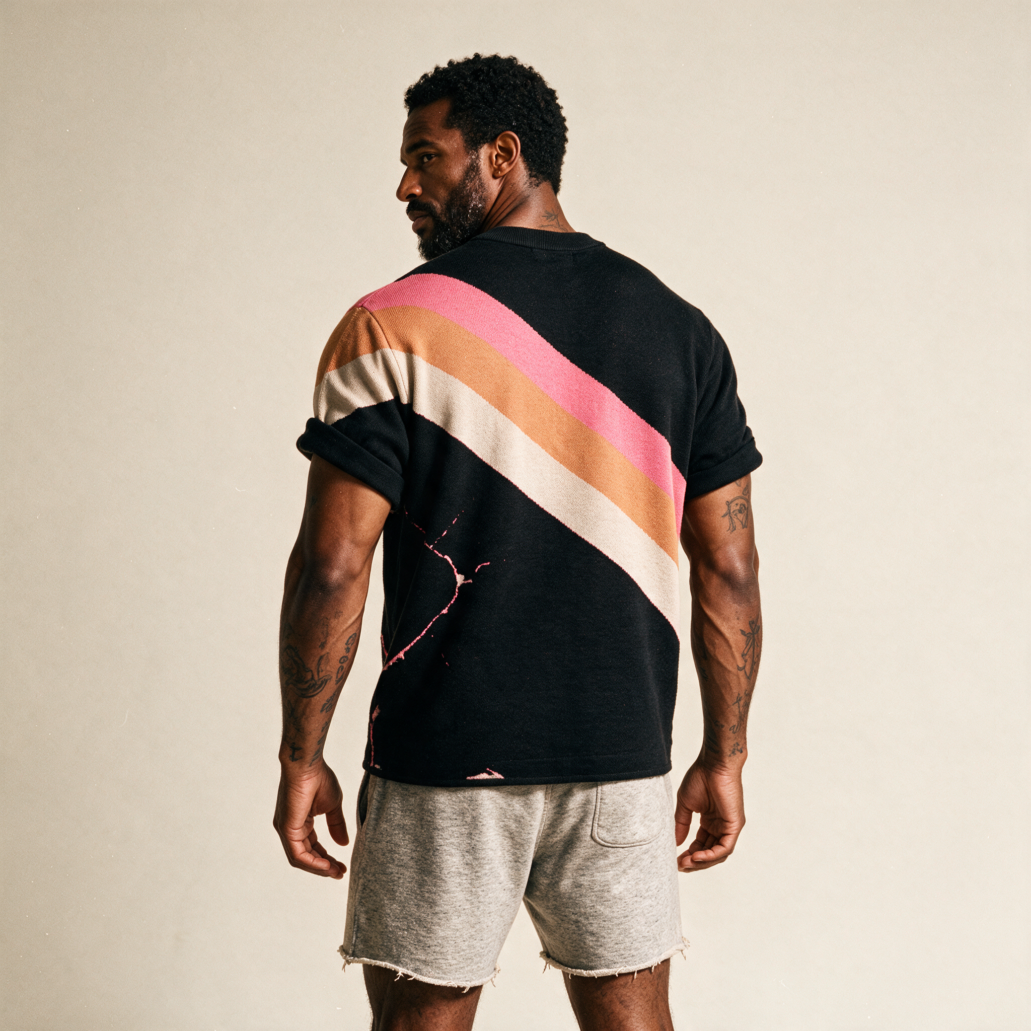 Retro VHS T-Shirt | 80s Synthwave Knit Streetwear | Vintage Tape Cassette Futurism Oversized Unisex Jacquard Tee