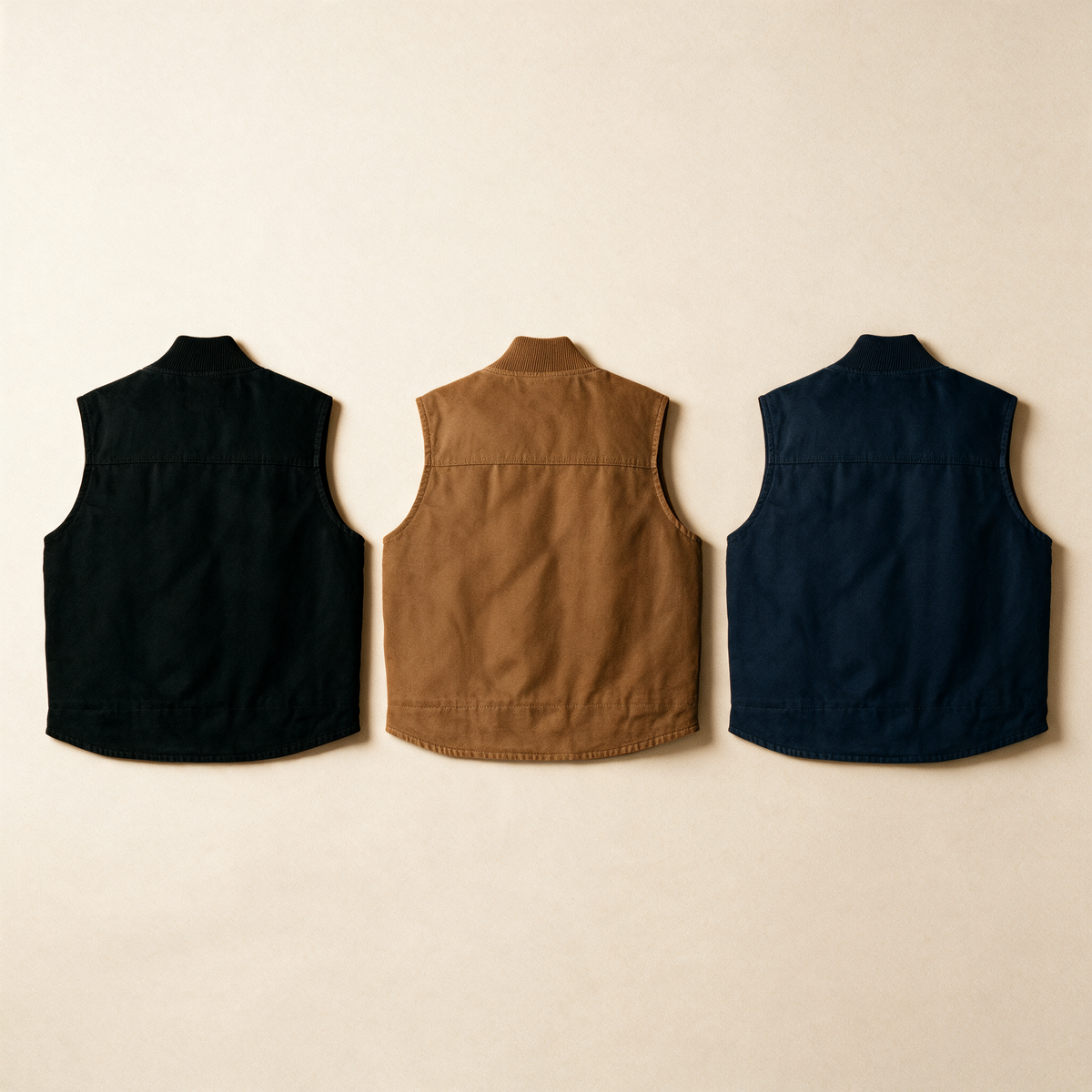 Orange Orbital Archive Planet Logo Embroidered Utility Vest | Workwear Duck Cloth Vest