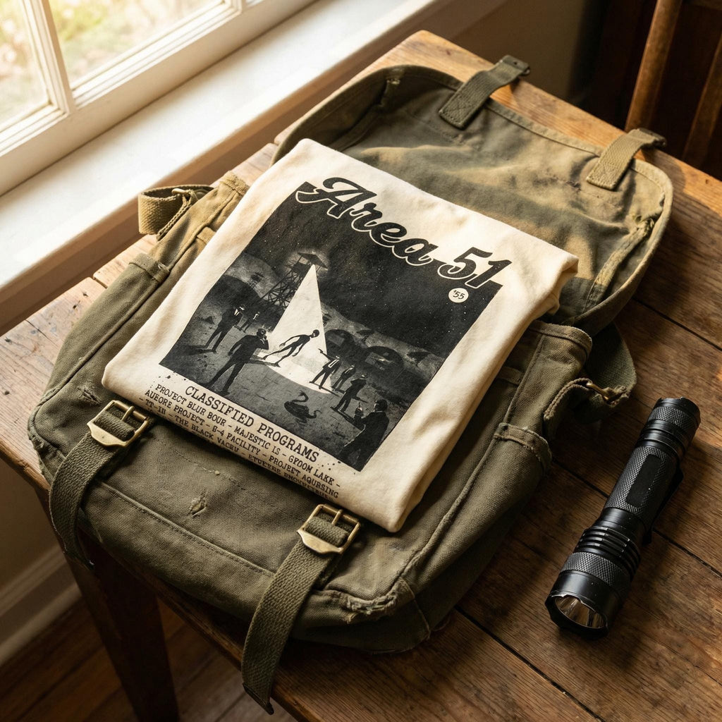 Area 51 Classified Programs Graphic Unisex Ringer T-Shirt | Orbital Archive